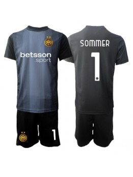 Inter Milan Yann Sommer #1 Målvakt Replika Hemmakläder Barn 2025-26 Kortärmad (+ byxor)